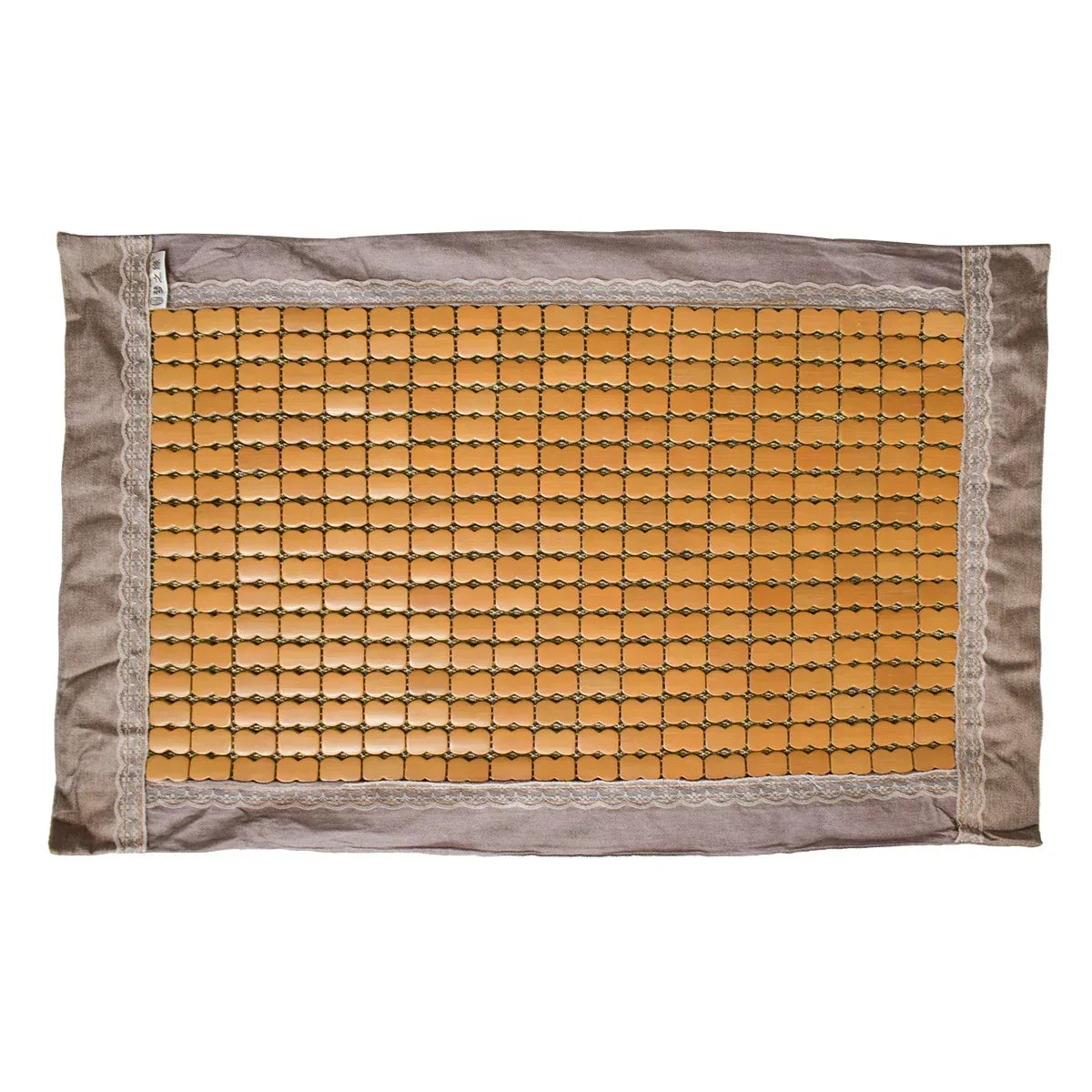 Fata de perna, model din bambus, Naimeed D4923, Maro, Broderie alba