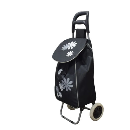 Carucior de piata pliabil, Naimeed D4942, 2 roti, 37 L, Negru