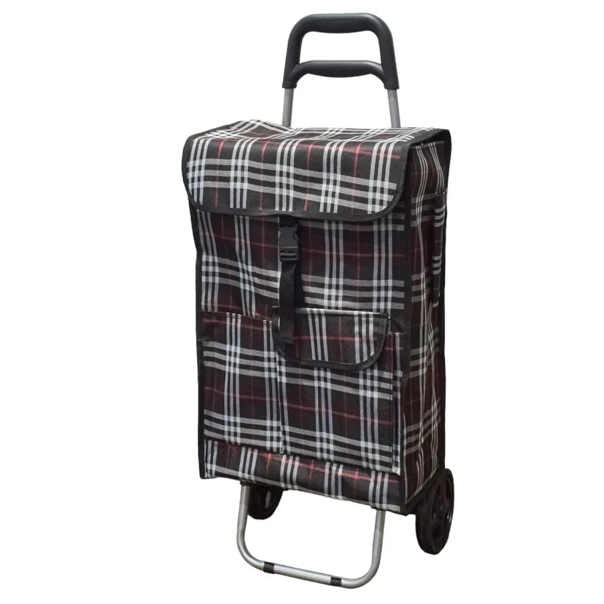 Carucior de piata pliabil, Naimeed D4945, 2 roti, 43 L, Negru