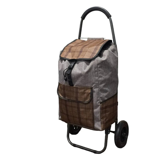 Carucior de piata pliabil, Naimeed D4947, 2 roti, 49 L, Maro