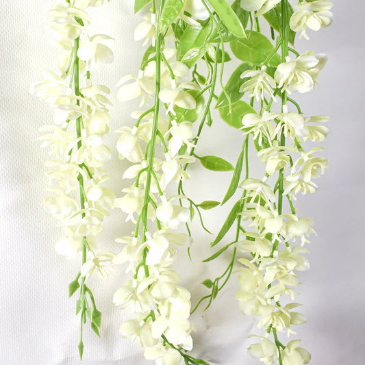 Planta artificiala curgatoare, inaltime 100cm, Naimeed D4952, Alb