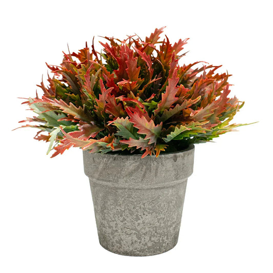 Planta Artificiala cu Ghiveci, D4955, Rosu