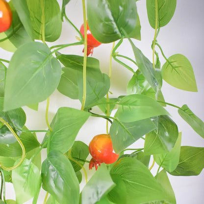 Planta artificiala curgatoare, inaltime 100cm, Naimeed D5015, model rodie, Rosu