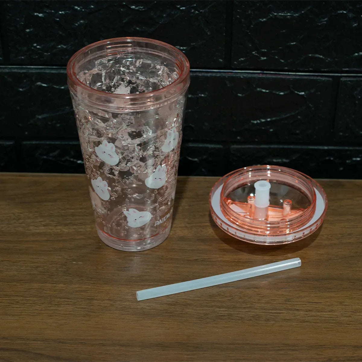 Pahar cu capac, Frosty Mug, Naimeed D5019, Iepuras-Roz