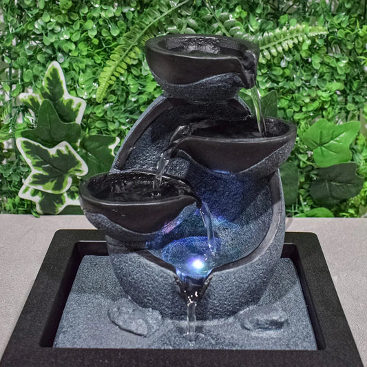 Fantana arteziana, Feng Shui, LED, pompa submersibila, Naimeed D5062, 23x18x28cm