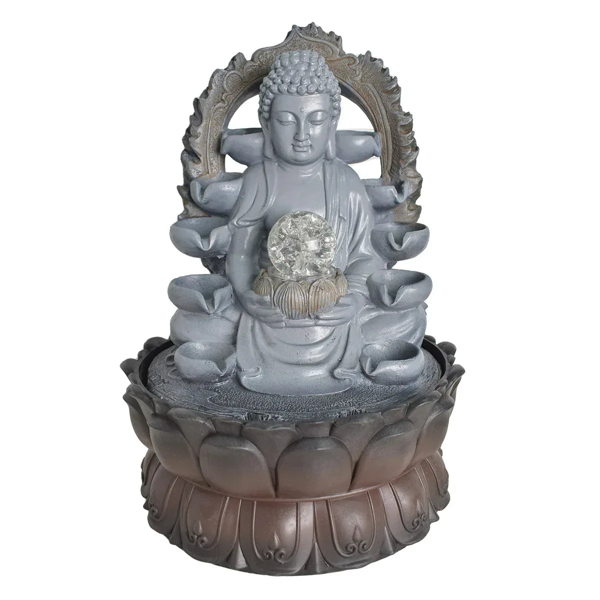 Fantana arteziana, Feng Shui, LED, pompa submersibila, Naimeed D5070, 26x26x37cm