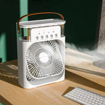 Ventilator, umidificator, Naimeed D5120, alimentare USB, Alb