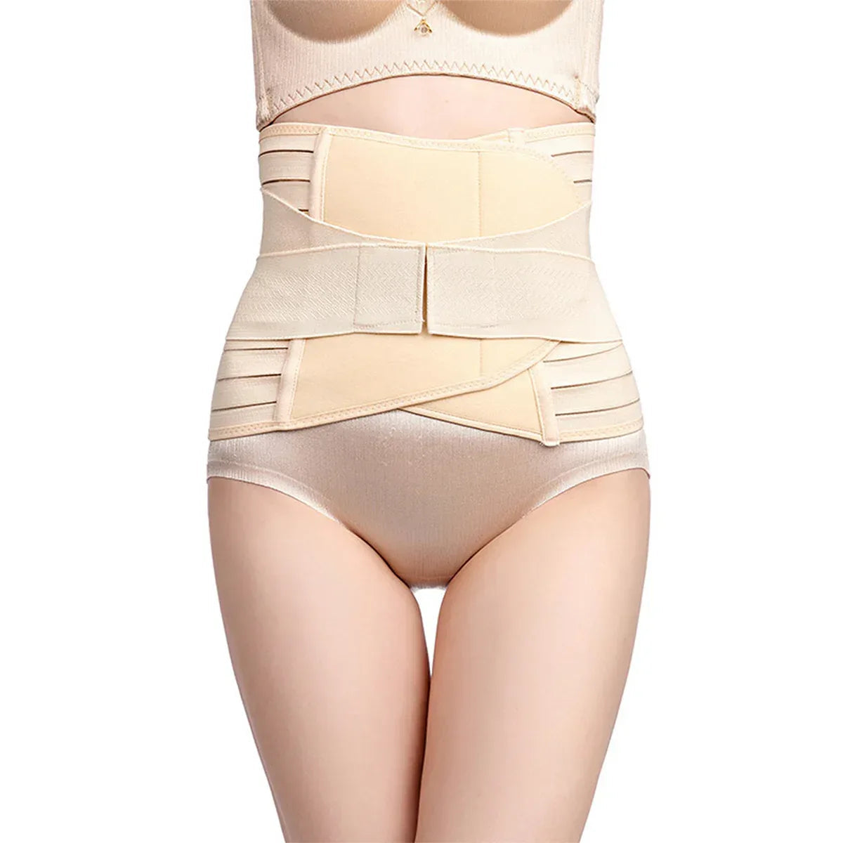 Corset, Naimeed D5124, marimea L, elegant, inchidere velcro, Bej