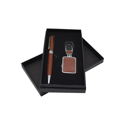 Set 2 piese, Naimeed D5245, breloc, pix, elegant, Maro