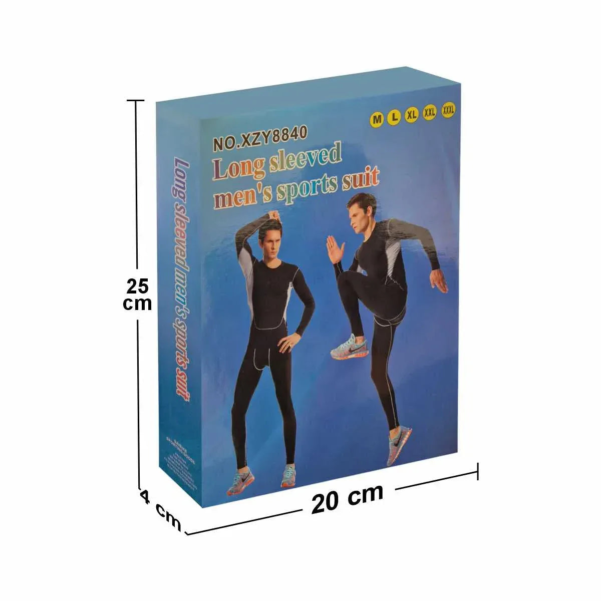 Echipament sportiv barbati, Naimeed D5148, costum compresie,marime M, Negru