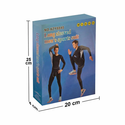 Echipament sportiv barbati, Naimeed D5148, costum compresie,marime M, Negru