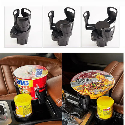Suport auto pentru Pahare 2 in 1, Naimeed D5151, universal, Negru