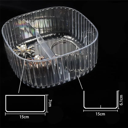 Cutie bijuterii, Naimeed D5176, 3 nivele, Alb