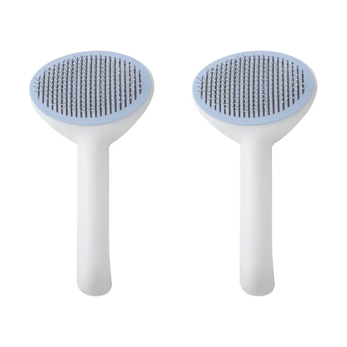 Set 2 perii cu mecanism de indepartare a parului, Naimeed D5178, pentru animale, Albastru
