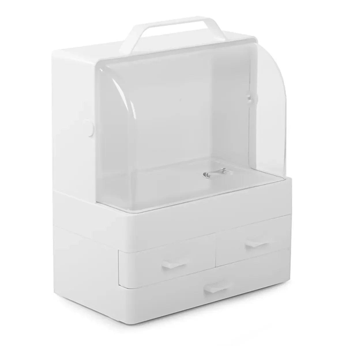 Organizator cosmetice, Naimeed D5179, 3 sertare, Alb