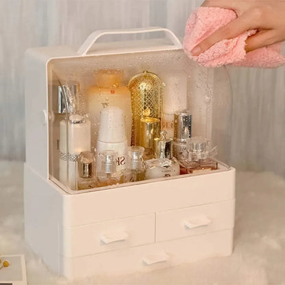 Organizator cosmetice, Naimeed D5179, 3 sertare, Alb