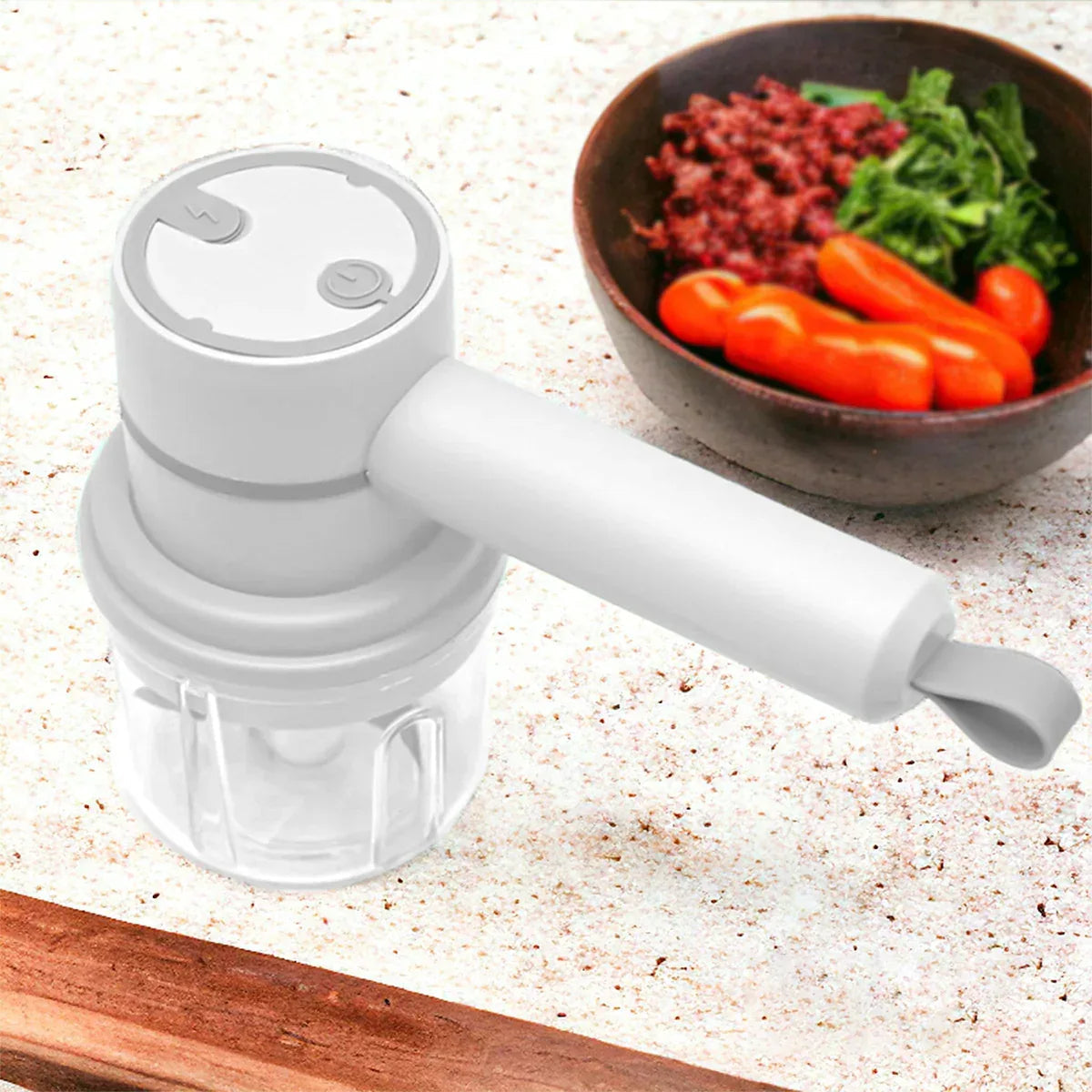 Mixer, mini blender, Naimeed D5212, cu acumulator, Alb