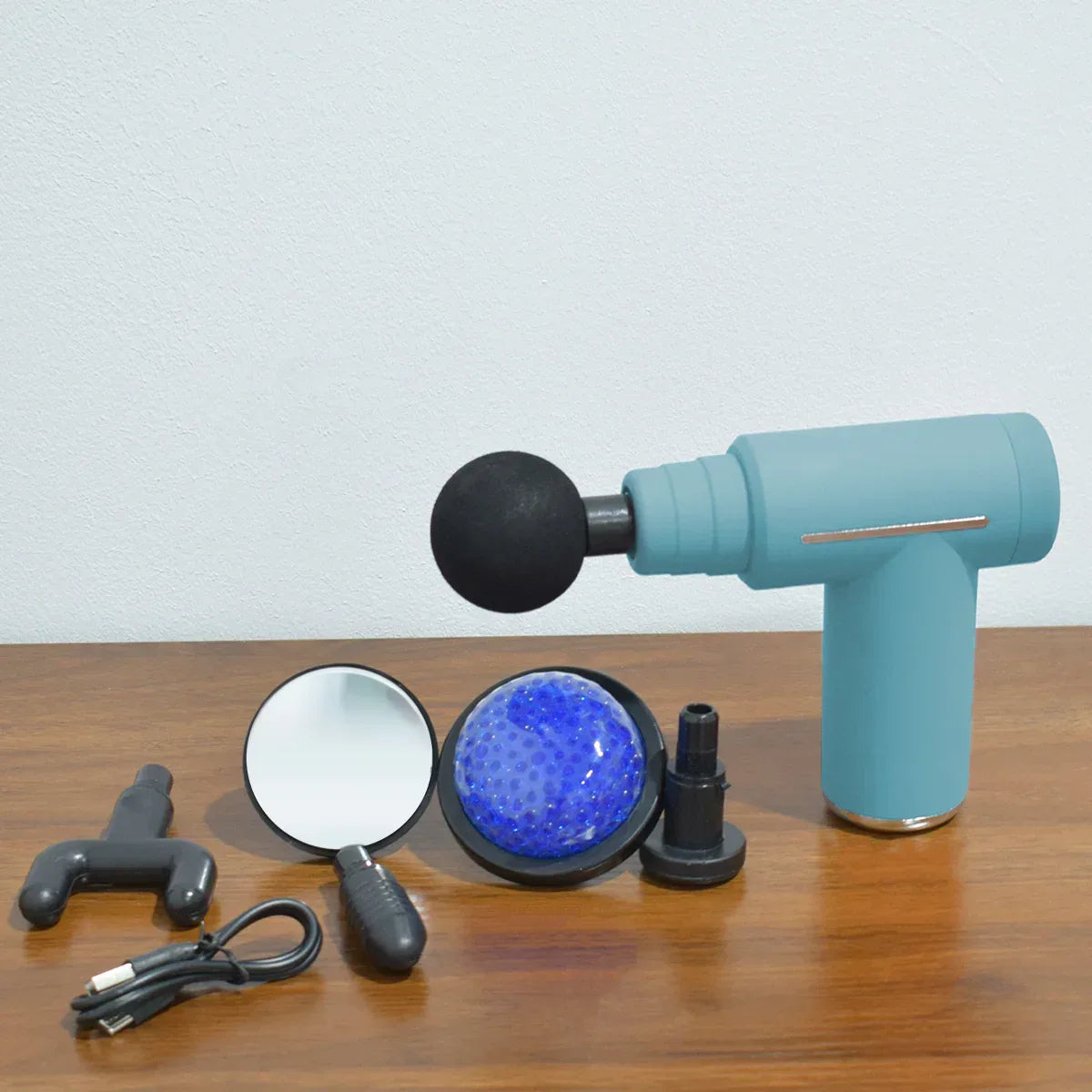 Aparat masaj, tip pistol, cu vibratii, Naimeed D5213, Albastru