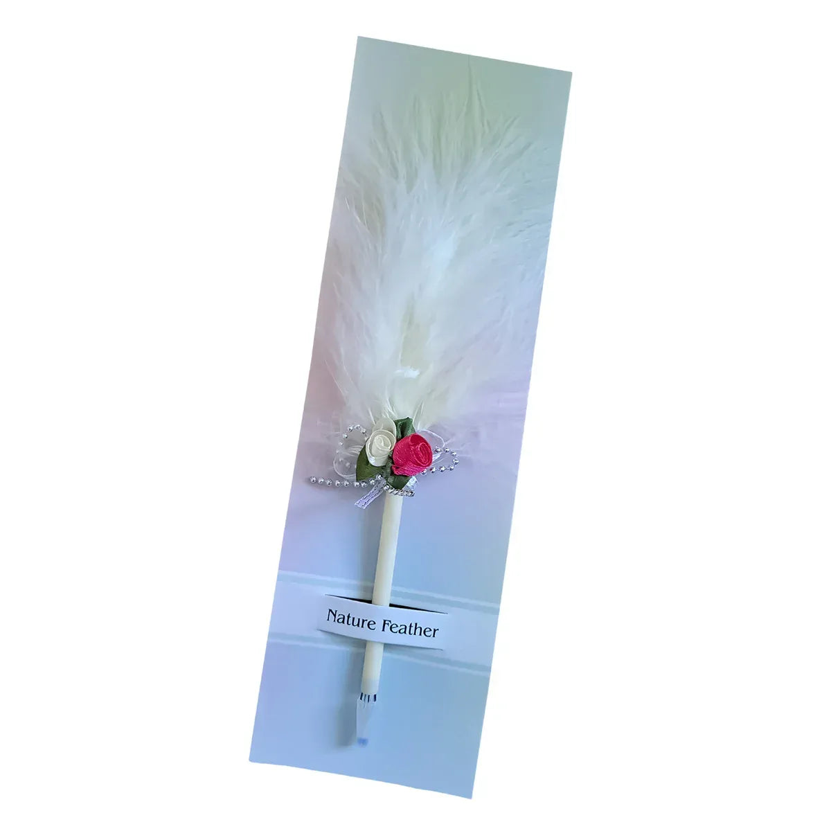 Pix Feather Writer, cu pana si accesoriu, elegant, Naimeed D5230, Alb