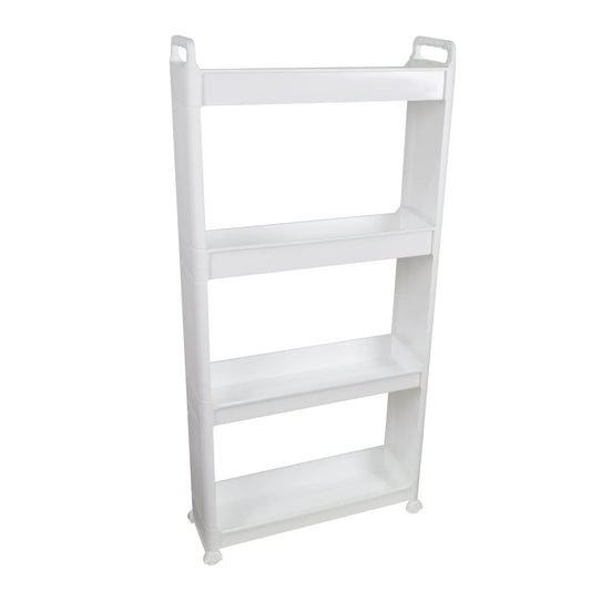 Raft multifunctional, 4 niveluri, Naimeed D5281, Alb, 56x18x115cm