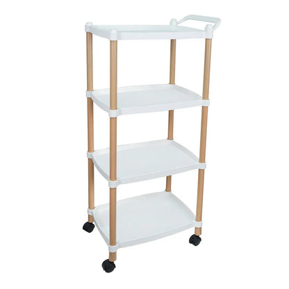 Raft multifunctional, 4 niveluri, Naimeed D5286, Alb, 48x32x108cm