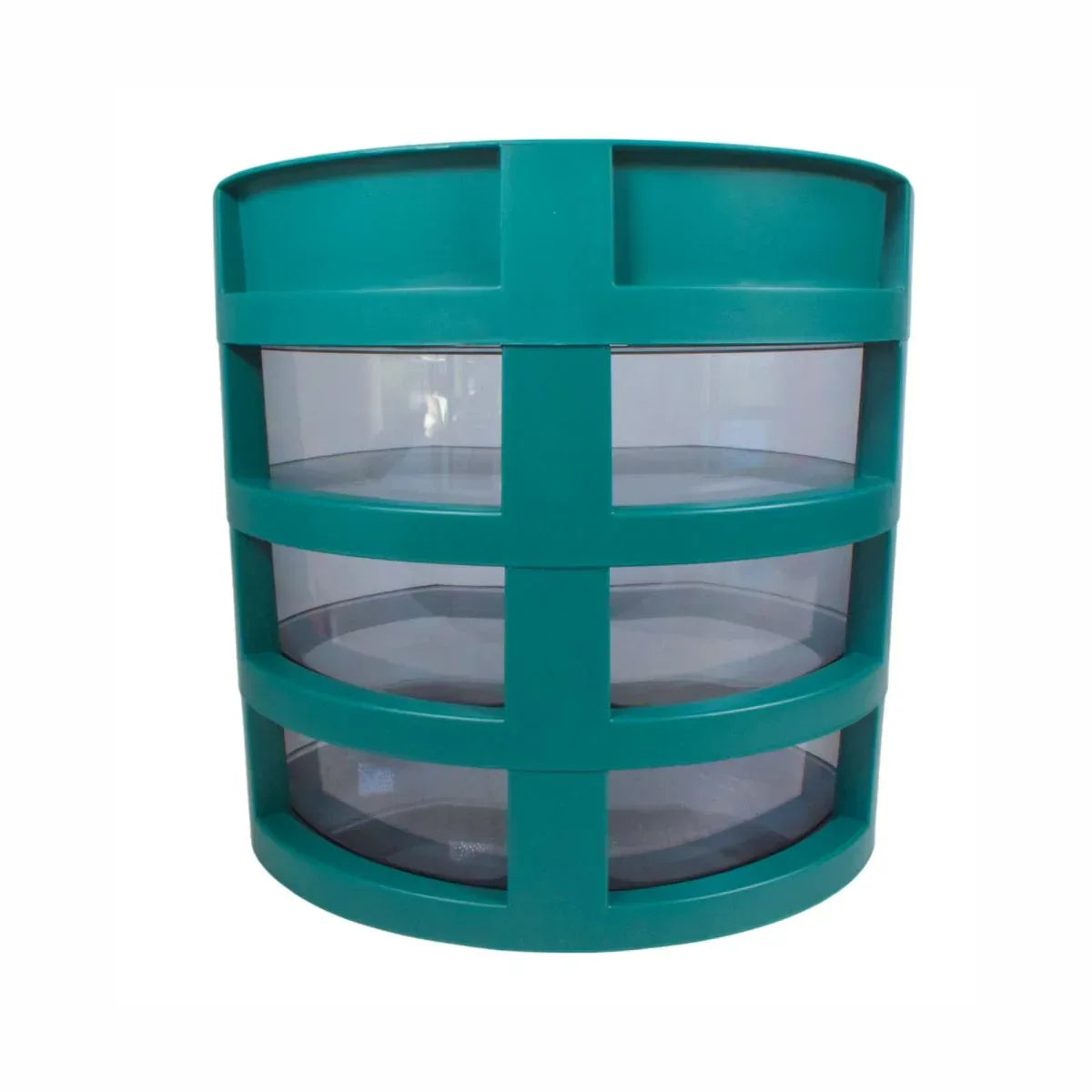 Organizator cosmetice, capac transparent, Naimeed D5317, 21x29x30cm, Verde