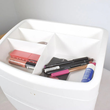 Organizator cosmetice, Naimeed D5321, 22x25x30cm, Alb