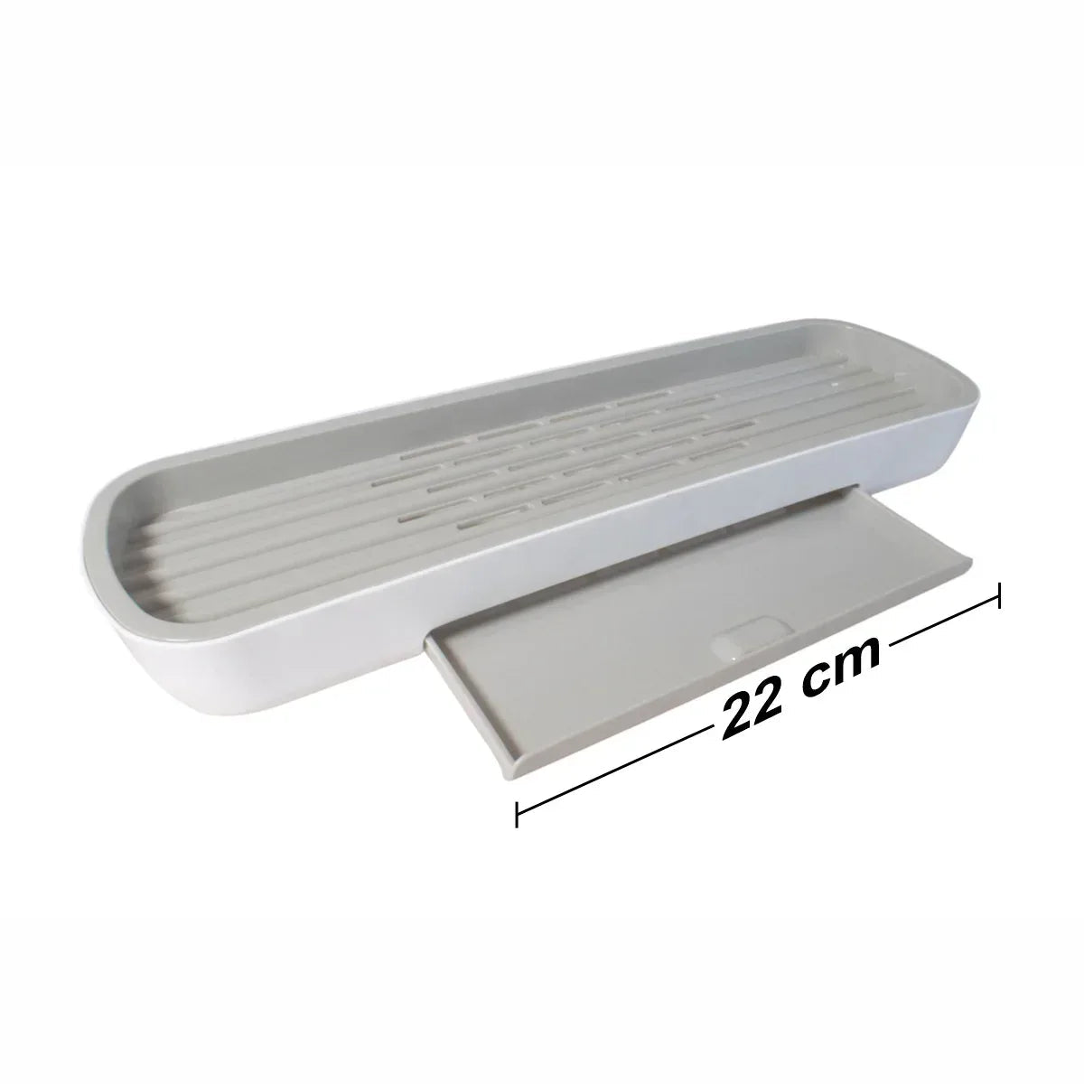 Etajera baie, multifunctionala, Naimeed D5324, 12x42x7cm Alb