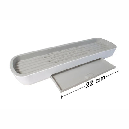 Etajera baie, multifunctionala, Naimeed D5324, 12x42x7cm Alb