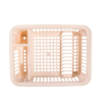 Scurgator vase cu tava, plastic, Naimeed D5340, 12 farfurii, 46 x 36 x 20 cm, crem