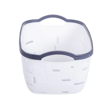 Set 3 cosuri depozitare, Naimeed D5341, D5342, D5343, plastic, 34x27x20 cm, 30x23x16 cm, 26x19x14 cm, Alb