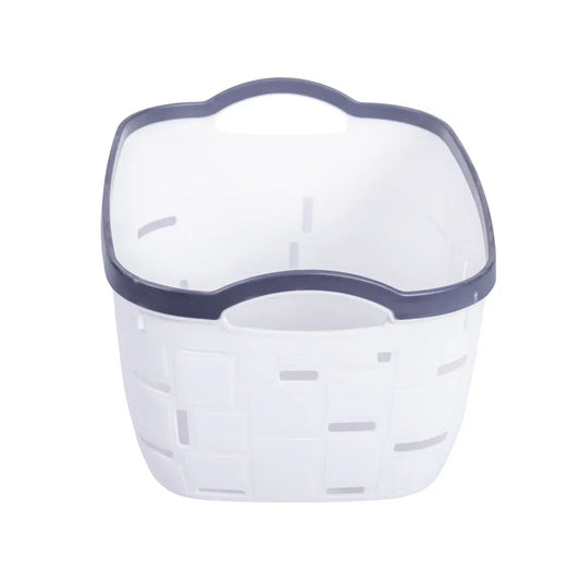 Set 3 cosuri depozitare, Naimeed D5341, D5342, D5343, plastic, 34x27x20 cm, 30x23x16 cm, 26x19x14 cm, Alb