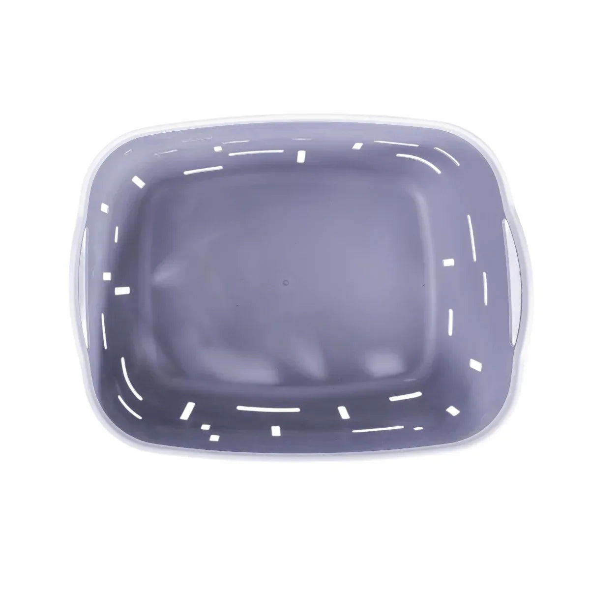 Set 3 cosuri depozitare, Naimeed D5341, D5342, D5343, plastic, 34x27x20 cm, 30x23x16 cm, 26x19x14 cm, Gri