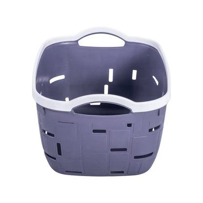 Set 3 cosuri depozitare, Naimeed D5341, D5342, D5343, plastic, 34x27x20 cm, 30x23x16 cm, 26x19x14 cm, Gri inchis