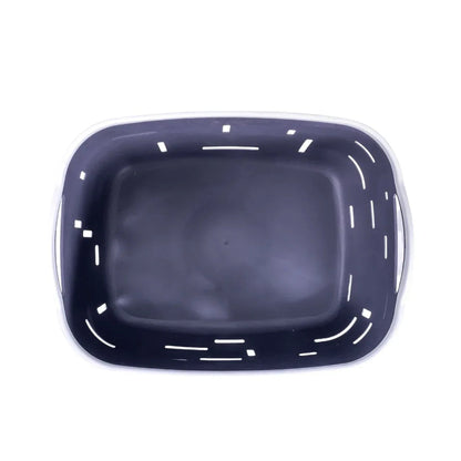 Set 3 cosuri depozitare, Naimeed D5341, D5342, D5343, plastic, 34x27x20 cm, 30x23x16 cm, 26x19x14 cm, Gri inchis