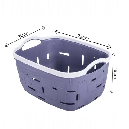 Set 3 cosuri depozitare, Naimeed D5341, D5342, D5343, plastic, 34x27x20 cm, 30x23x16 cm, 26x19x14 cm, Gri inchis