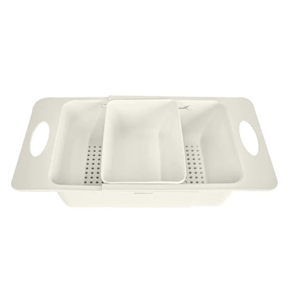 Strecuratoare extensibila pentru chiuveta, Naimeed D5347, bol detasabil, Crem, 38x20x9cm