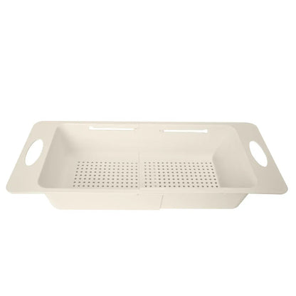 Strecuratoare extensibila pentru chiuveta, Naimeed D5347, bol detasabil, Crem, 38x20x9cm