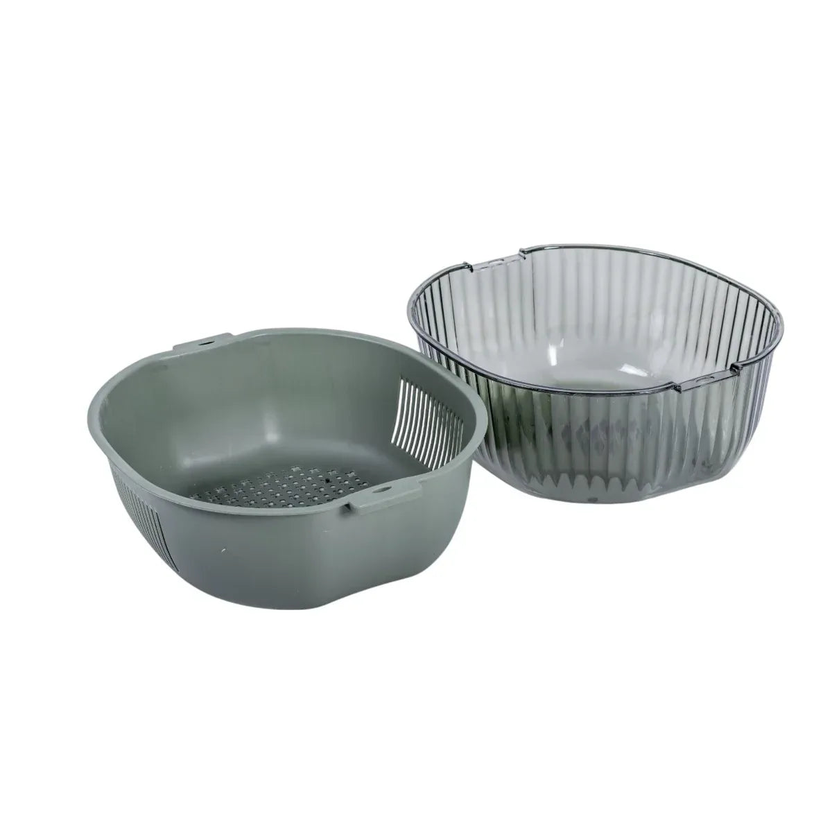 Set strecuratoare cu bol detasabil, Naimeed D5348, plastic, 31x27X12cm, Verde