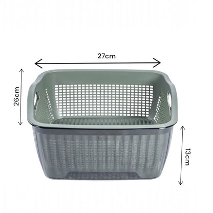 Set strecuratoare cu bol detasabil, Naimeed D5349, plastic, 27x26X13cm, Verde