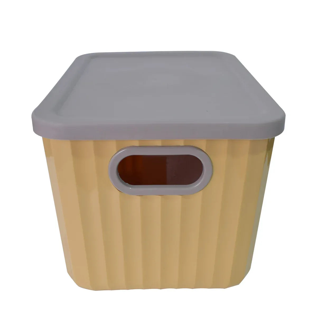 Cutie depozitare, cu capac, Naimeed D5381, Galben, 26x18x16cm