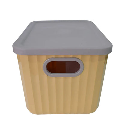 Cutie depozitare, cu capac, Naimeed D5381, Galben, 26x18x16cm