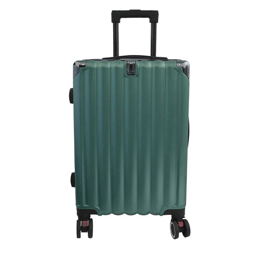 Troler voiaj, Naimeed D5388S, 4 roti duble 360 grade, ABS, inchidere cifru, Verde, 38x23x60cm