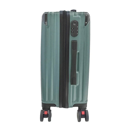 Troler voiaj, Naimeed D5388S, 4 roti duble 360 grade, ABS, inchidere cifru, Verde, 38x23x60cm