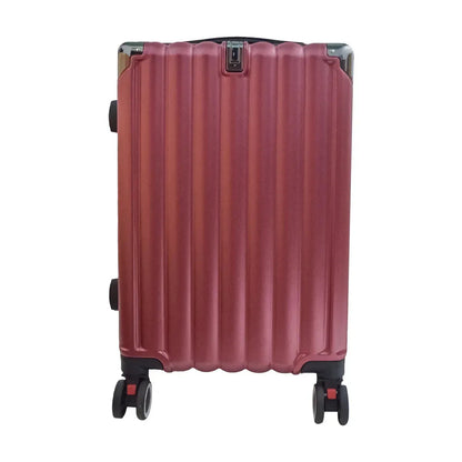 Troler voiaj, Naimeed D5390M, 4 roti duble 360 grade, ABS, inchidere cifru, Rosu, 42x27x68cm