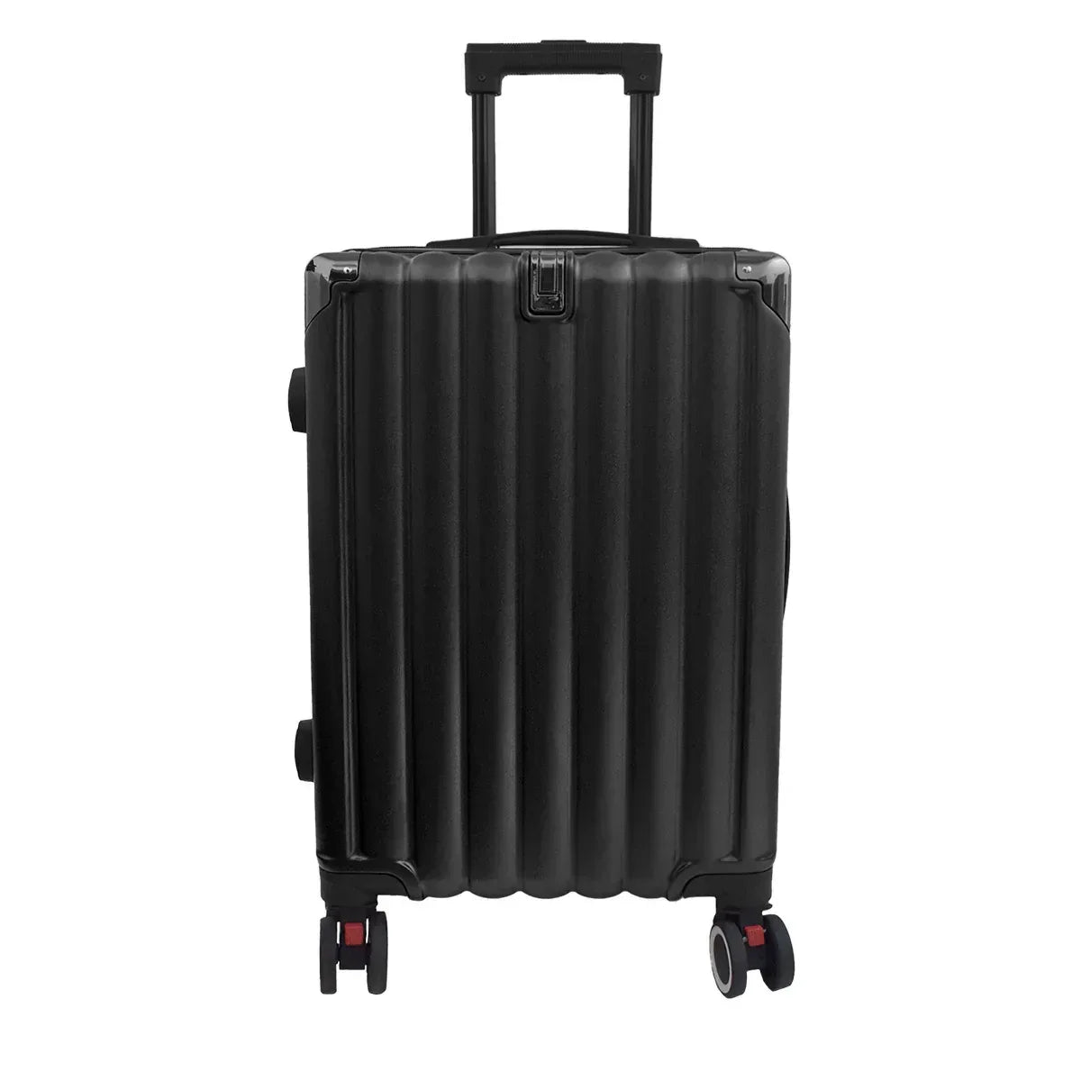 Troler voiaj, Naimeed D5391M, 4 roti duble 360 grade, ABS, inchidere cifru, Negru, 42x27x68cm