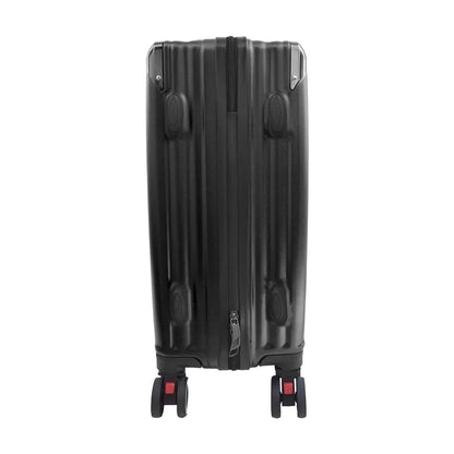 Troler voiaj, Naimeed D5391M, 4 roti duble 360 grade, ABS, inchidere cifru, Negru, 42x27x68cm
