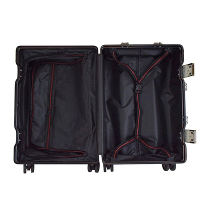 Troler, bagaj de cala, Naimeed D5401M, Premium Voyage, 4 roti duble 360 grade, ABS, inchidere cifru, Verde, 42x28x68cm