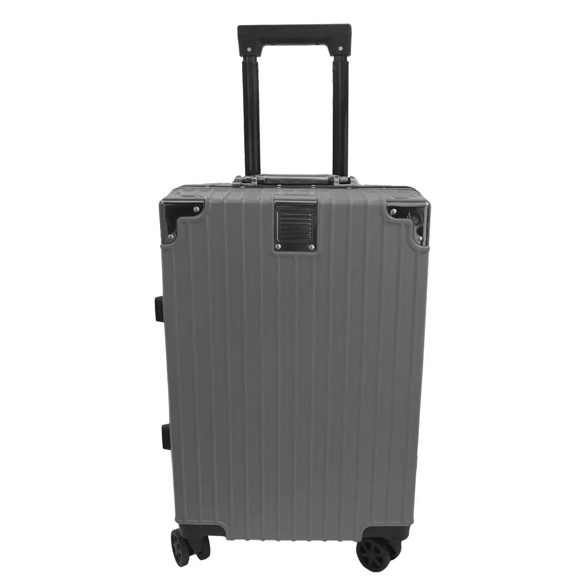 Troler, cabina avion, Naimeed D5394S, Premium Voyage, 4 roti duble 360 grade, ABS, inchidere cifru, Gri, 34x23x55cm
