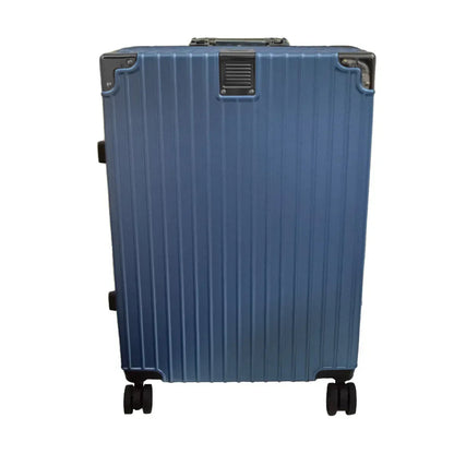 Troler, bagaj de cala, Naimeed D5398M, Premium Voyage, 4 roti duble 360 grade, ABS, inchidere cifru, Albastru, 42x28x68cm